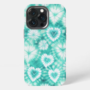 Funda Para iPhone 13 Pro Blue Hearts Tie Dye