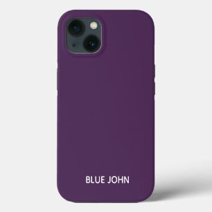 Blue John color púrpura nombre Funda-Mate iPhone E