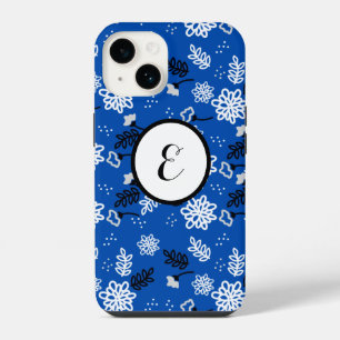 Funda Para iPhone 14 Blue leaves romantic garden