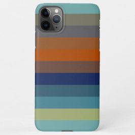 Funda Para iPhone 11Pro Max Blue, orange, green, and gray stripes