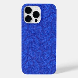 Funda Para iPhone 14 Pro Max Blue Paisley