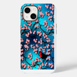 Funda Para iPhone 14 Blue Sky Bird Cherry Blossom