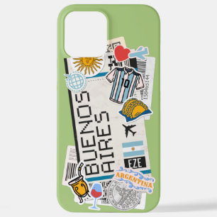 Funda Para iPhone 12 Pro Max BOARDING PASS BUENO AIRES ARGENTINA iPhone CASE