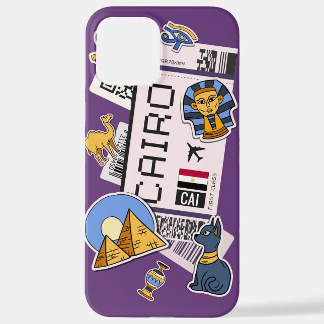 FUNDA PARA iPhone BOARDING PASS CAIRO (Reverso )