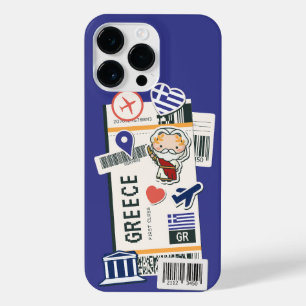 FUNDA PARA  iPhone 14 PRO MAX BOARDING PASS GRECIA