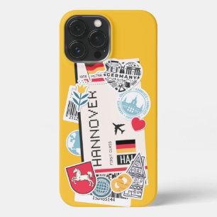 Funda Para iPhone 13 Pro Max BOARDING PASS HANNOVER, CASO ALEMANIA DE iPhone