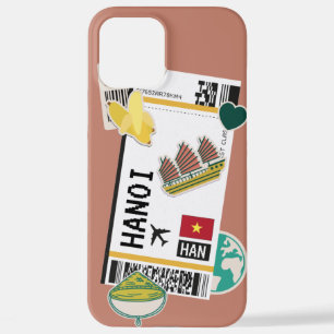 FUNDA PARA iPhone 12 PRO MAX BOARDING PASS HANOI VIETNAM