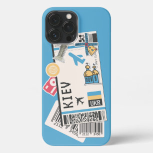 FUNDA PARA iPhone 13 PRO MAX BOARDING PASS KIEV UKRAINE