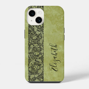 Funda Para iPhone 14 Boda Vintage, Floral de Flores Victorianas