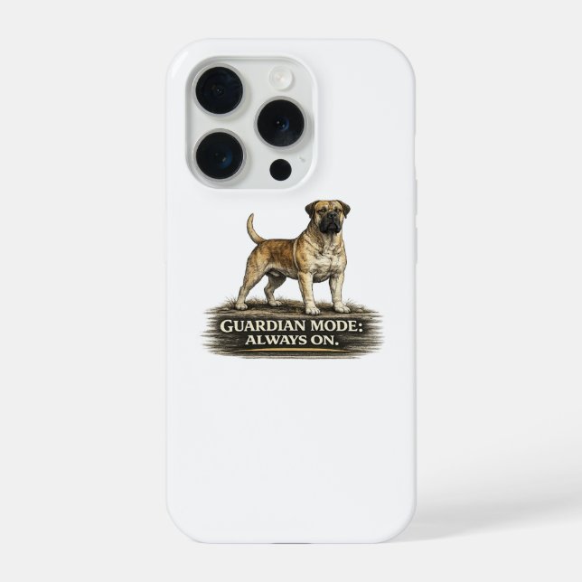 Funda Para iPhone Boerboel – Modo Guardián Siempre Activado (Reverso )