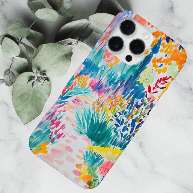 Funda Para iPhone Boho Abstract Wildflower Garden (Subido por el creador)