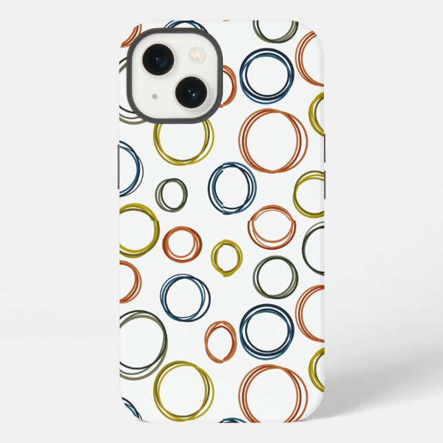 Funda Para iPhone Boho Circles (Reverso )