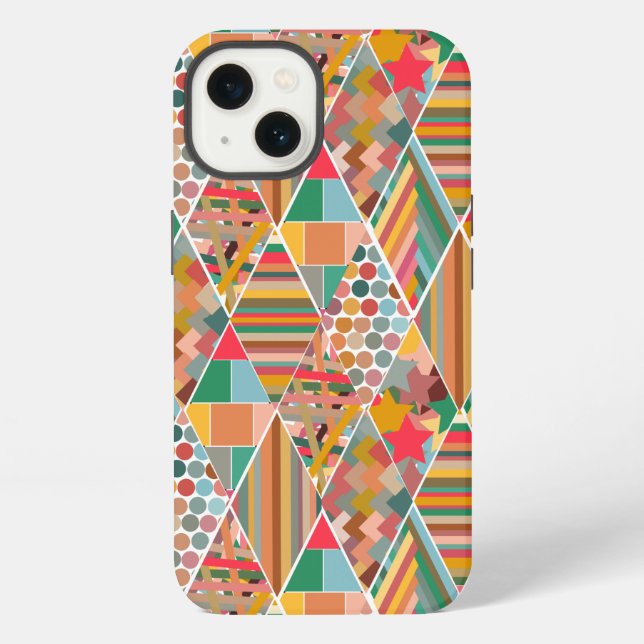 Funda Para iPhone Boho Crazy Quilt (Reverso )
