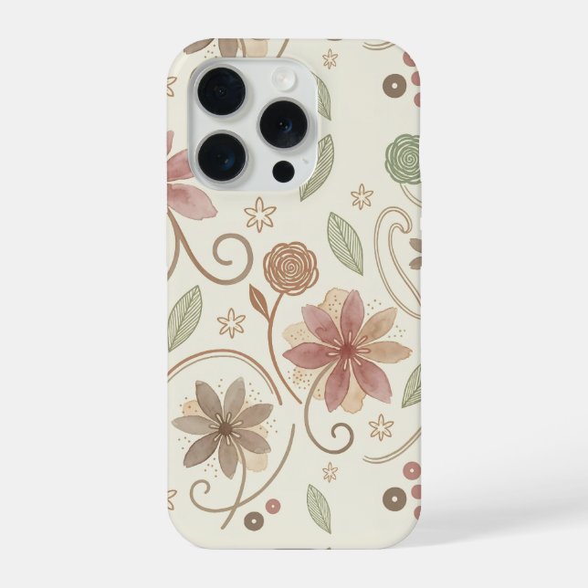 Funda Para iPhone Boho Floral  (Reverso )