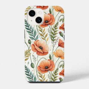 Funda Para iPhone 14 Boho Garden of Beautiful Poppies
