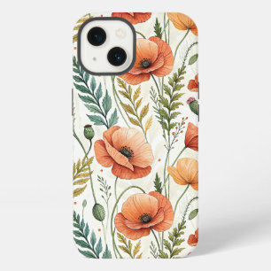 Boho Garden of Beautiful Poppies