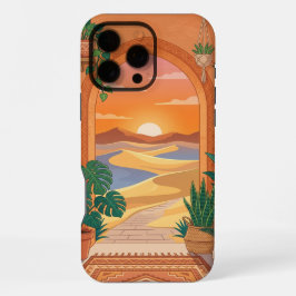 Funda Para iPhone 16 Pro Max Boho Terracotta iPhone 16 Pro Max Case | Tropical