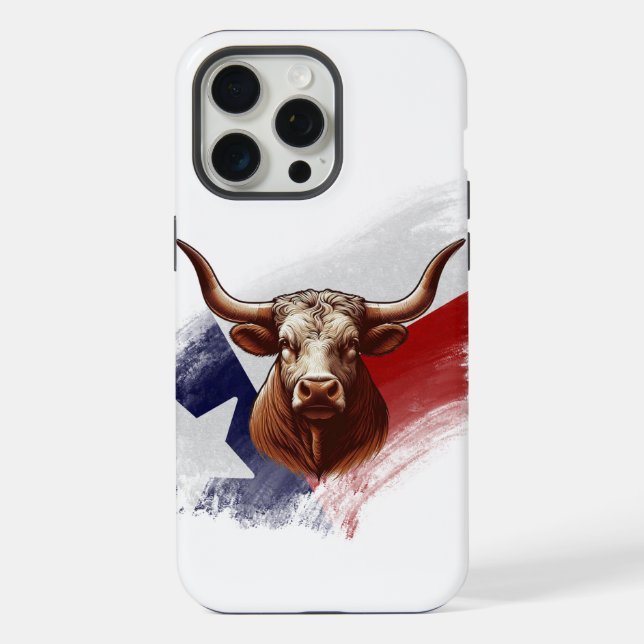 Funda Para iPhone Bola de longhorn de Texas (Reverso )