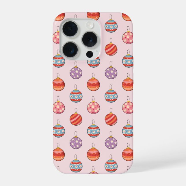 Funda Para iPhone Bolas de Navidad (Reverso )