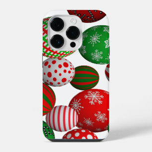 Funda Para iPhone 14 Pro Bolas de Navidad en 3D