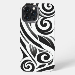 Funda Para iPhone 13 Pro Max Bolsa de mano tribal abstracta