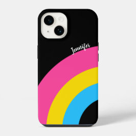 Funda Para iPhone 14 Bonito de bandera arcoiris del orgullo pansexual p