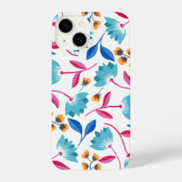 Funda Para iPhone 14 Bonito Folkart Floral moderna