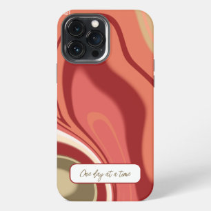 Funda Para iPhone 13 Pro Max Bonito Moderna Estilo Resumen Inespiritividad Rojo