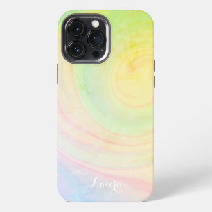 Funda Para iPhone 13 Pro Max Bonito Pastel Resumen Elegante Inespiritualidad De