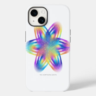 Funda Para iPhone 14 Bonito patrón de colores de titanio -