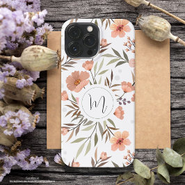 Funda Para iPhone 13 Pro Max Bonito tipográfico lindo e inesperada y flores ros