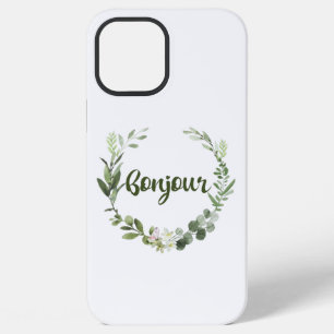 Funda Para iPhone 12 Pro Max Bonjour Hola Francés