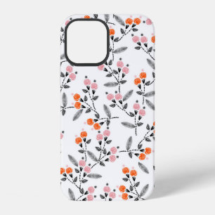 Funda Para iPhone 12 Bordado a mano Puntada Patrón continuo con liber