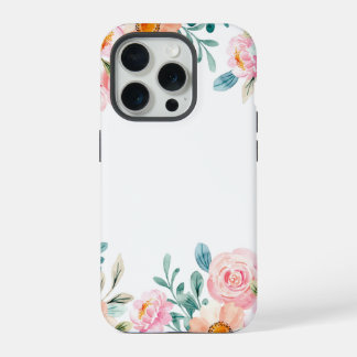 Borde floral acuarela