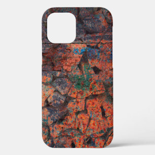 Funda Para iPhone 12 Borde multicolor abstracto con fondo abstracto