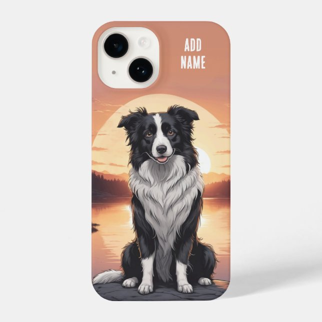 Funda Para iPhone Border Collie Dog (Reverso )