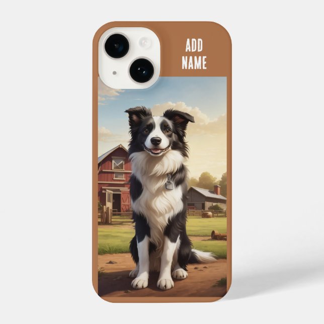 Funda Para iPhone Border Collie Dog (Reverso )