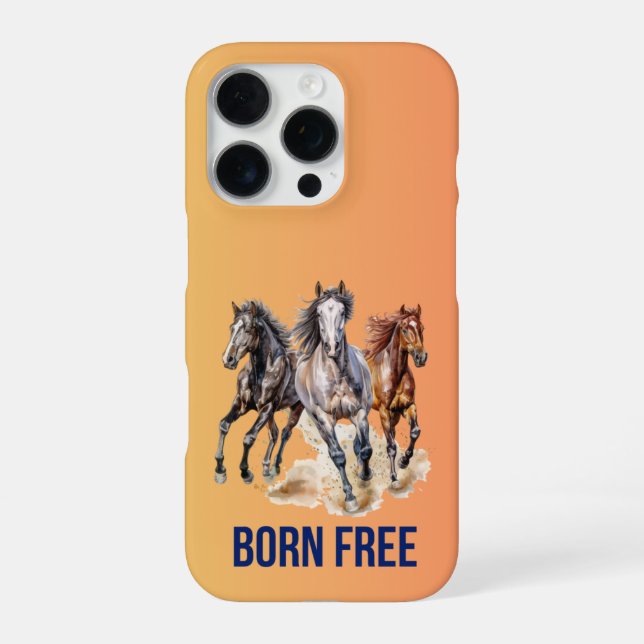 Funda Para iPhone Born Free Horse  (Reverso)