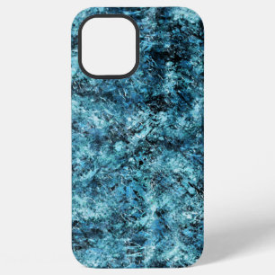 Funda Para iPhone 12 Pro Max Bosque azul bajo nieve o estilo de vidrio roto