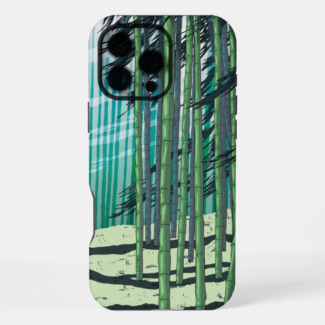Funda Para iPhone Bosque de Bambú (Reverso )