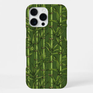 Funda Para iPhone 16 Pro Max Bosque de bambú en verde