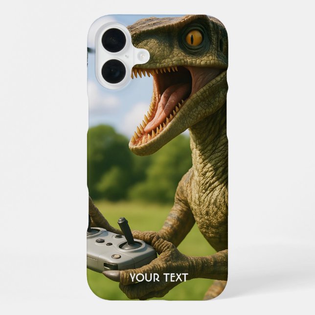 Funda Para iPhone Bosque de drones de dinosaurios (Reverso )