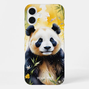 Funda Para iPhone 16 Plus Bosque de panda triste fantástico lindo