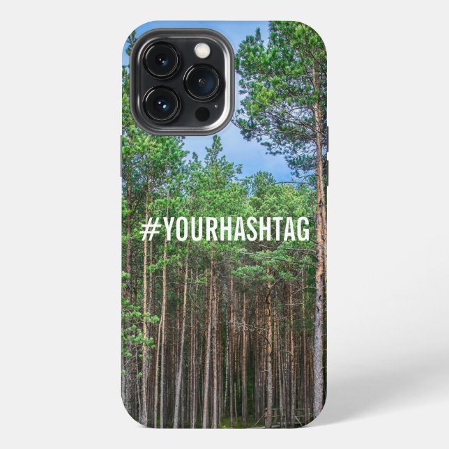 Funda Para iPhone Bosque de pinos (Reverso )