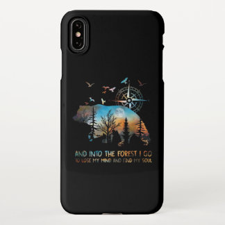 Funda Para iPhone XS Max Bosque De Silhouette Para Los Amantes Del Oso Y La
