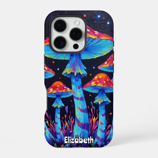 Funda Para iPhone Bosque de tapas de neón (Reverso )
