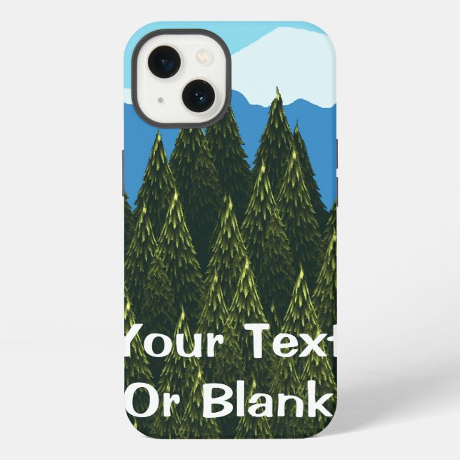 Funda Para iPhone Bosque fractal (Reverso )