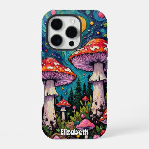 Funda Para iPhone 16 Pro Bosque Mágico de Hongos