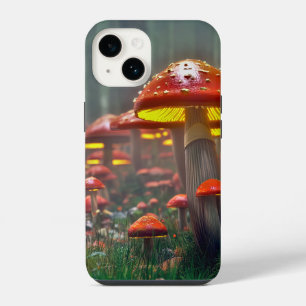 Funda Para iPhone 14 Bosque Mágico de Hongos