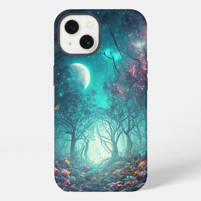 Funda Para iPhone Bosque Místico  (Reverso )